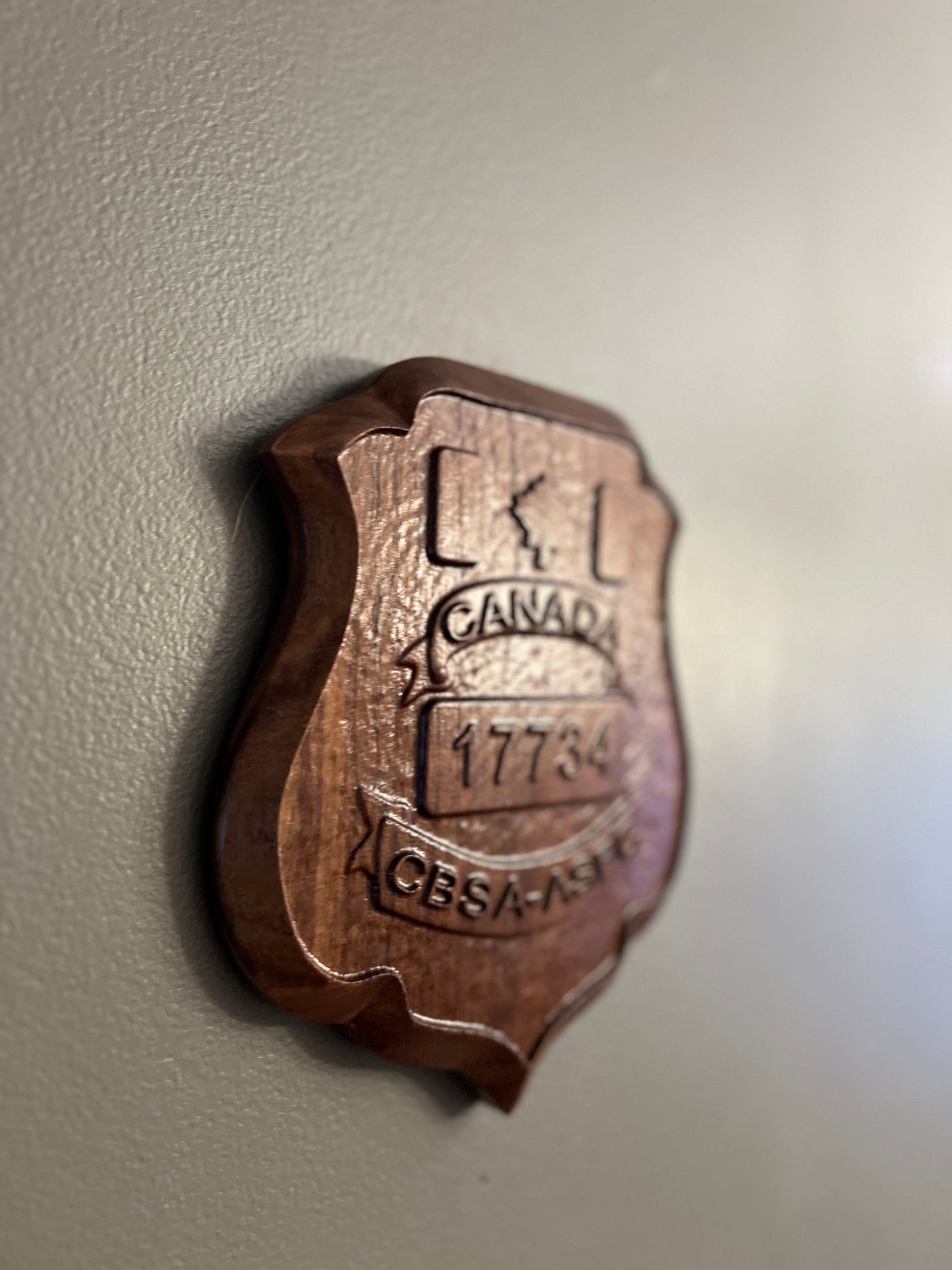 CBSA Wooden Badge/Crest