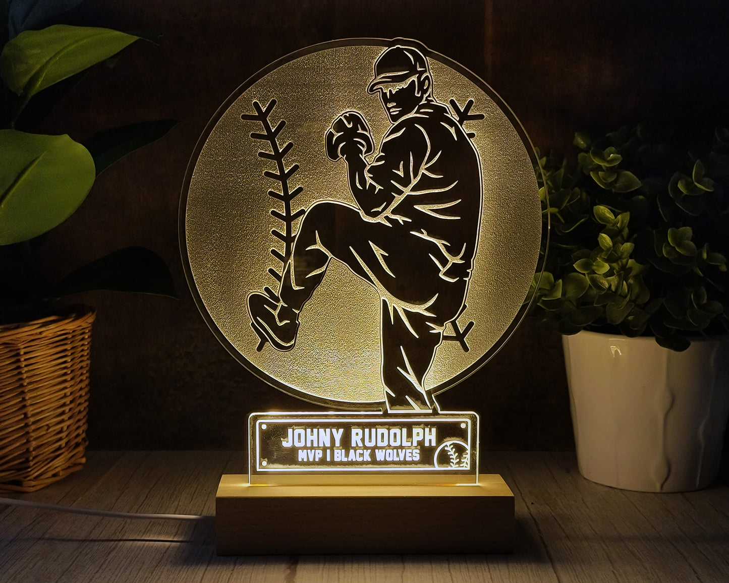 Baseball LED Stand-Up