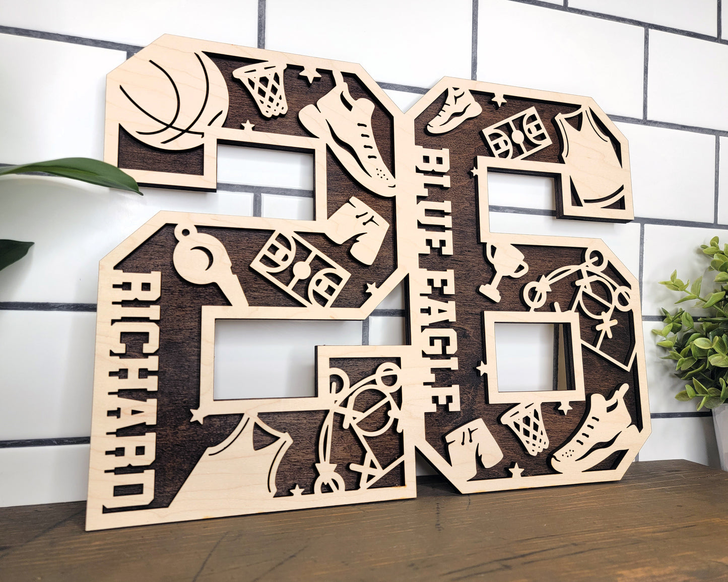 Basketball Numbers and Letters