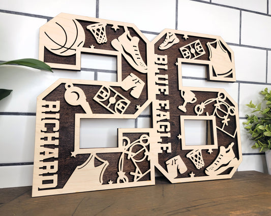 Basketball Numbers and Letters