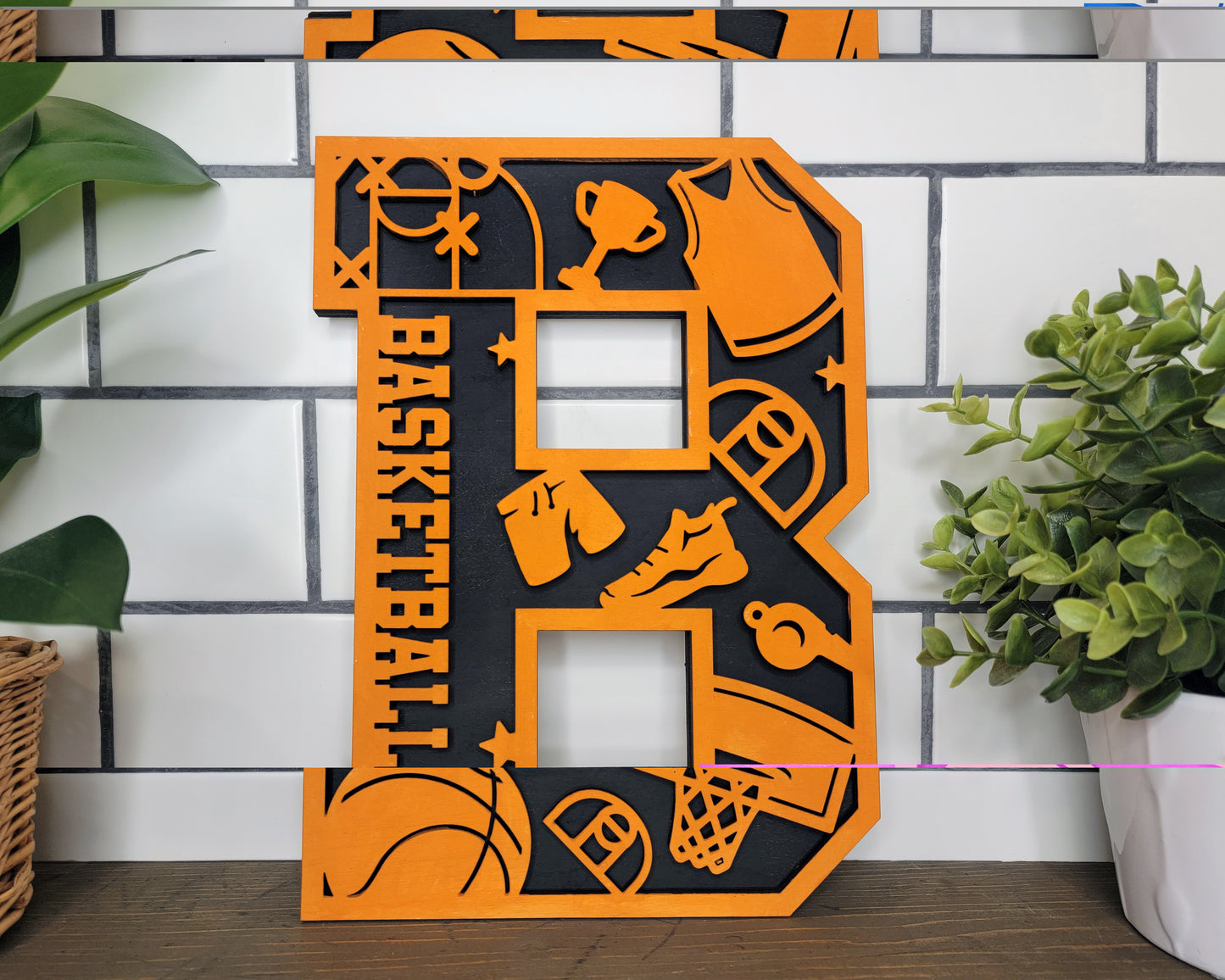 Basketball Numbers and Letters
