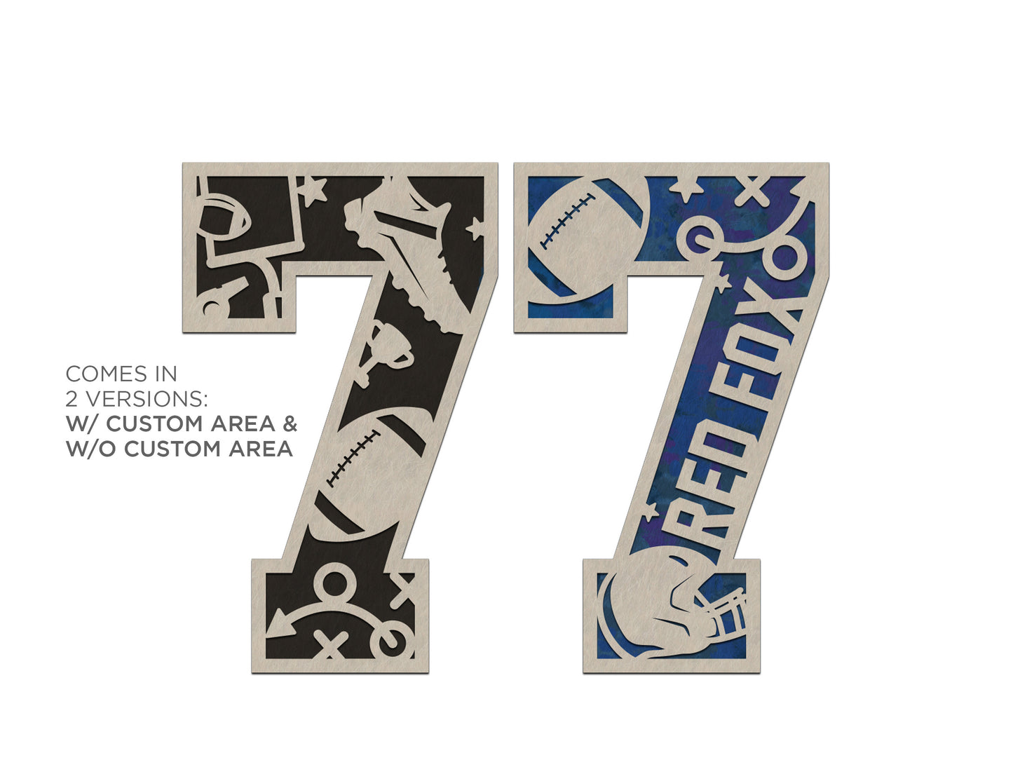 Football Numbers and Letters