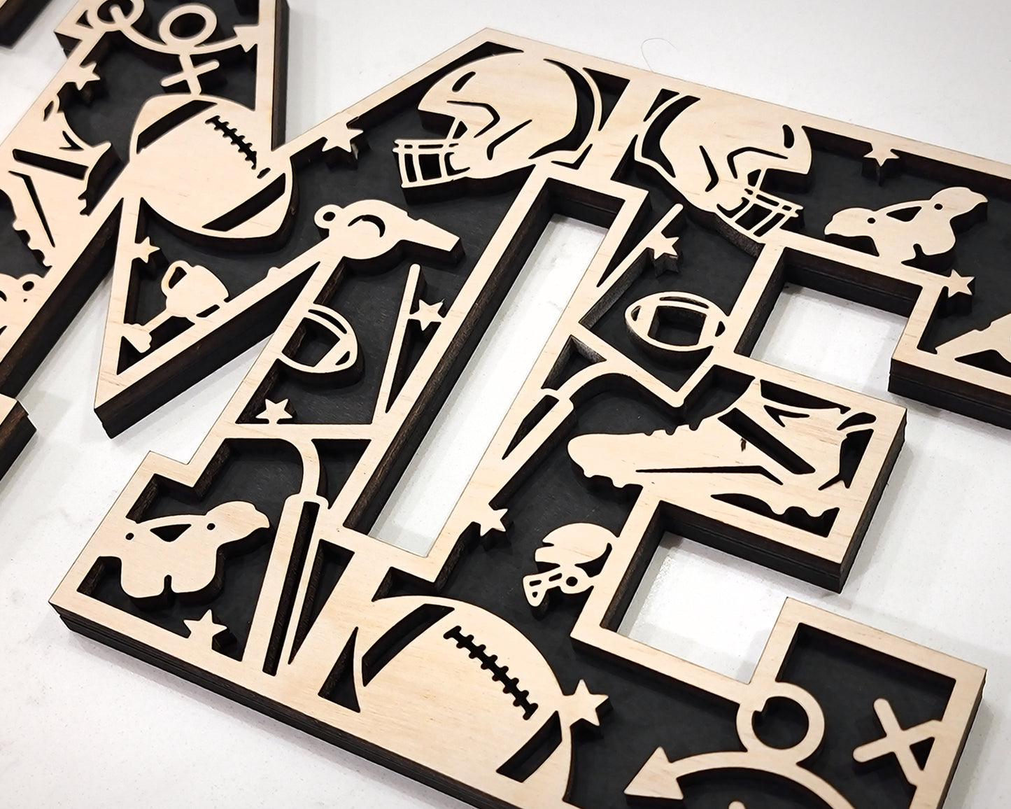 Football Numbers and Letters