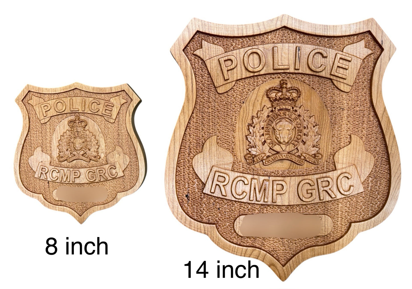 RCMP Wooden Badge