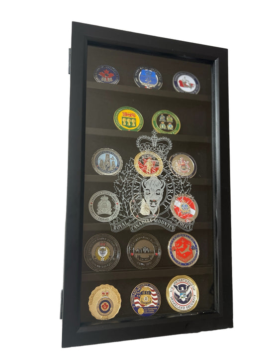Custom Black Coin Display Case