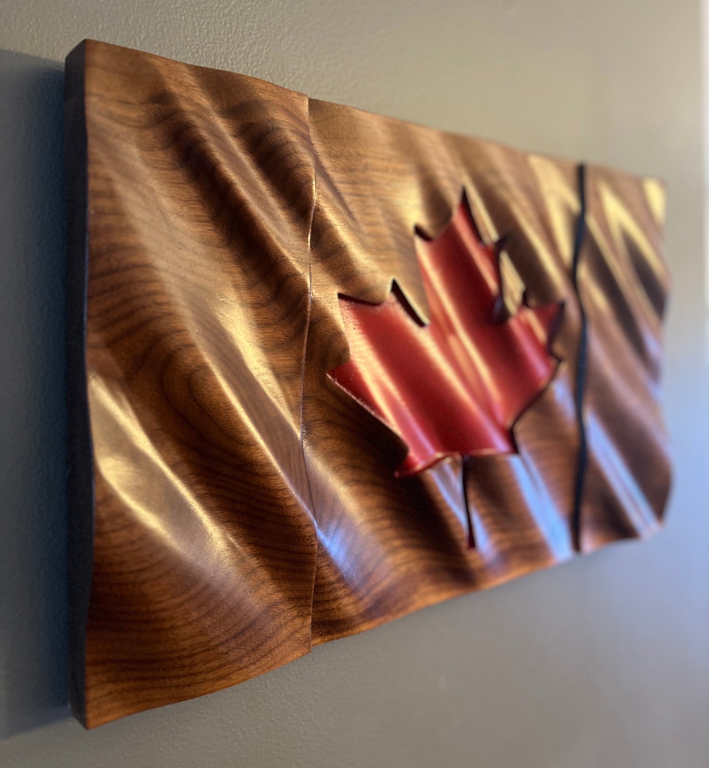 Walnut Maple Leaf Flag