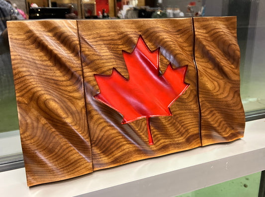 Walnut Maple Leaf Flag