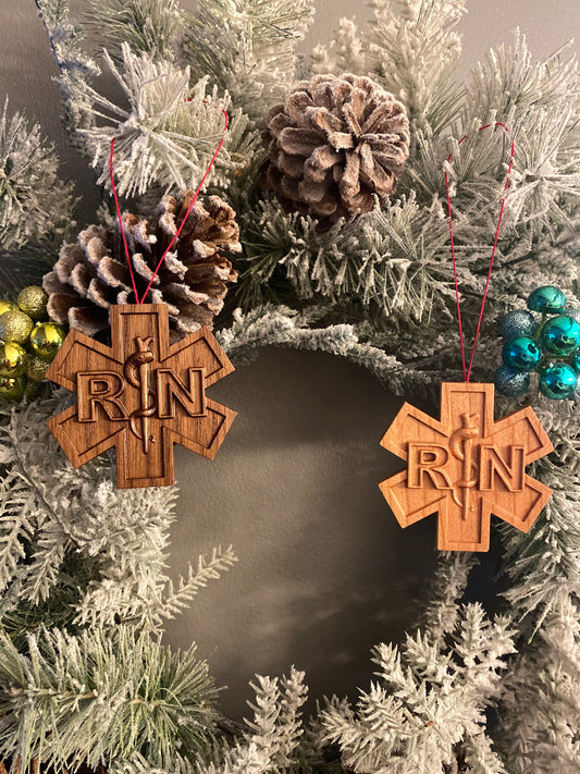 RN Nurse Christmas Ornament