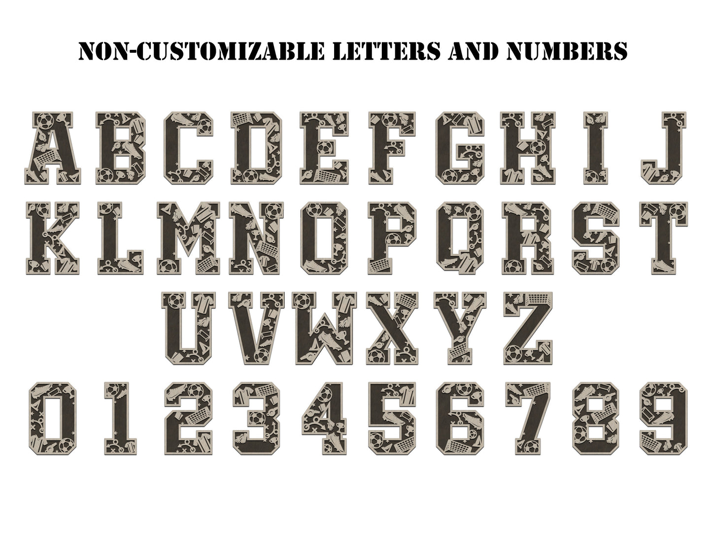 Soccer Numbers and Letters