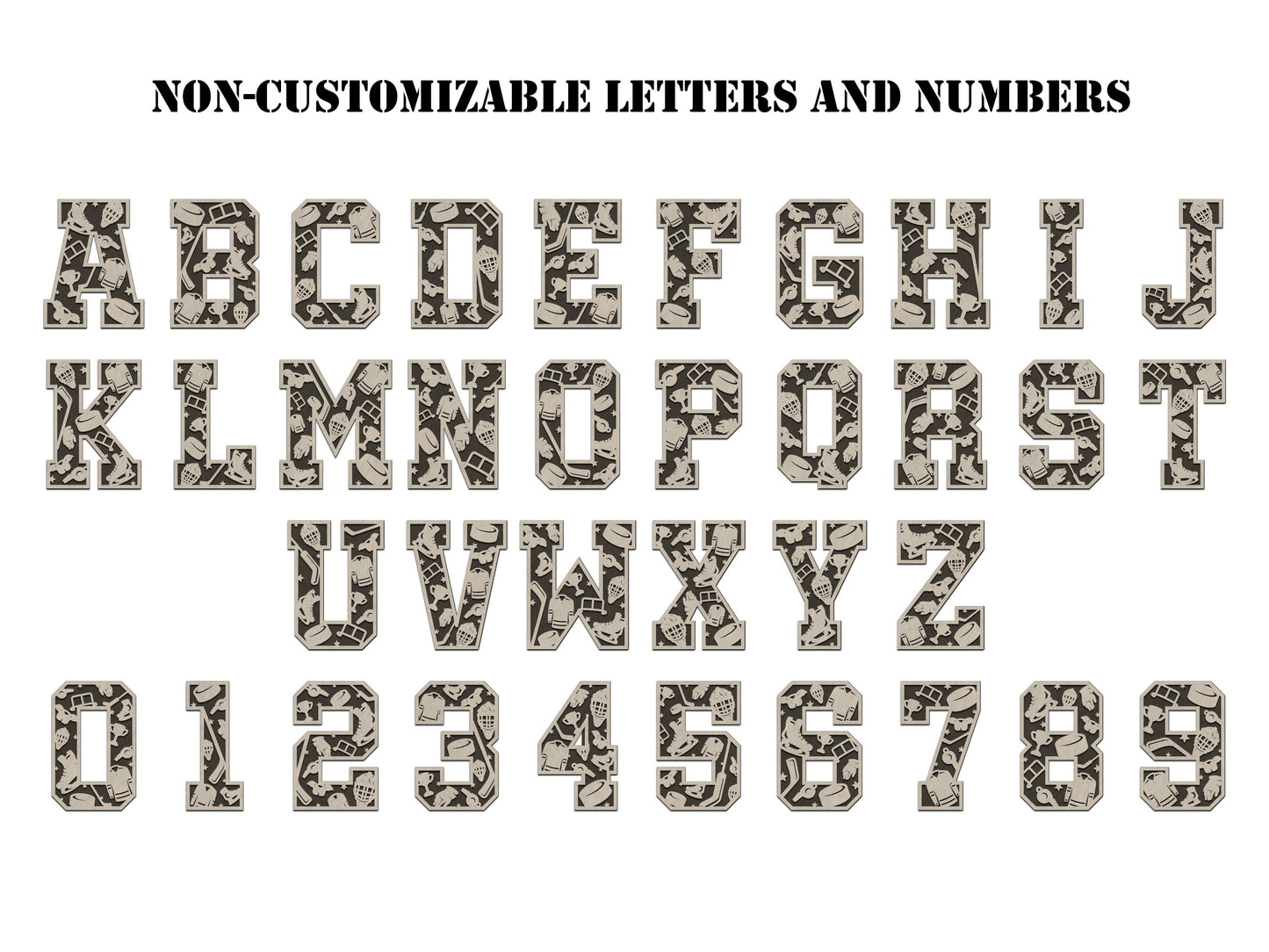Hockey Numbers and Letters
