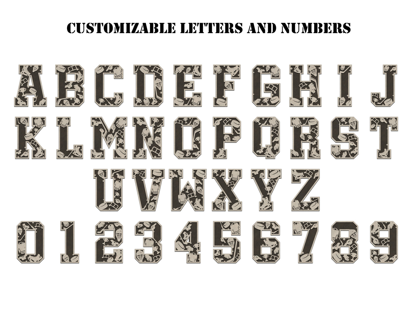 Hockey Numbers and Letters