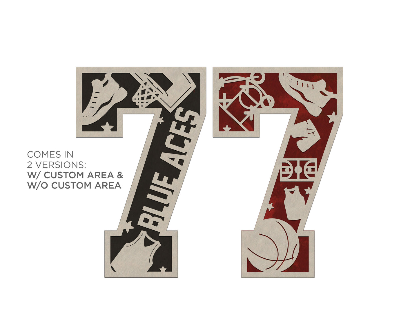 Basketball Numbers and Letters