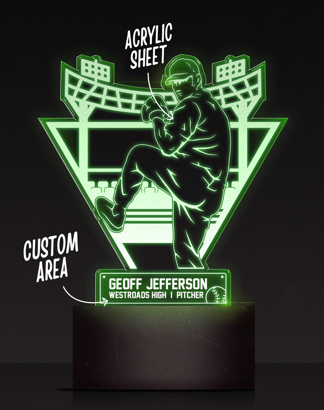Baseball LED Stand-Up