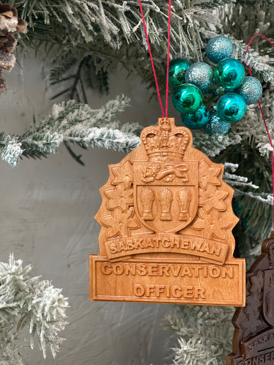 Saskatchewan Conservation Officer Christmas Ornament