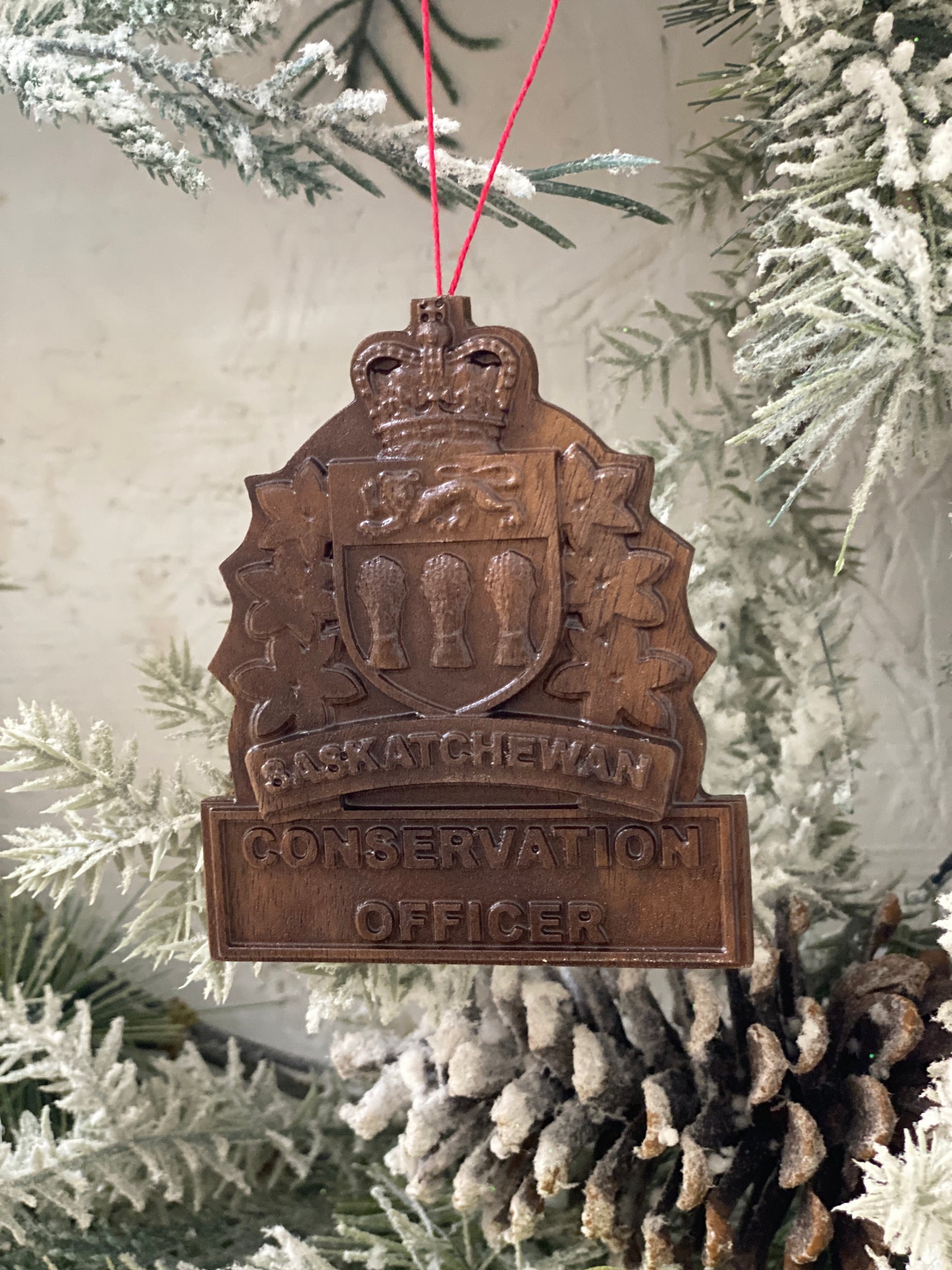 Saskatchewan Conservation Officer Christmas Ornament