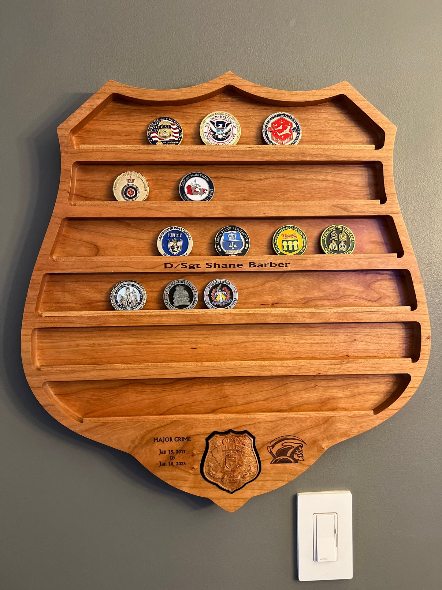 First Responder Challenge Coin Display Case