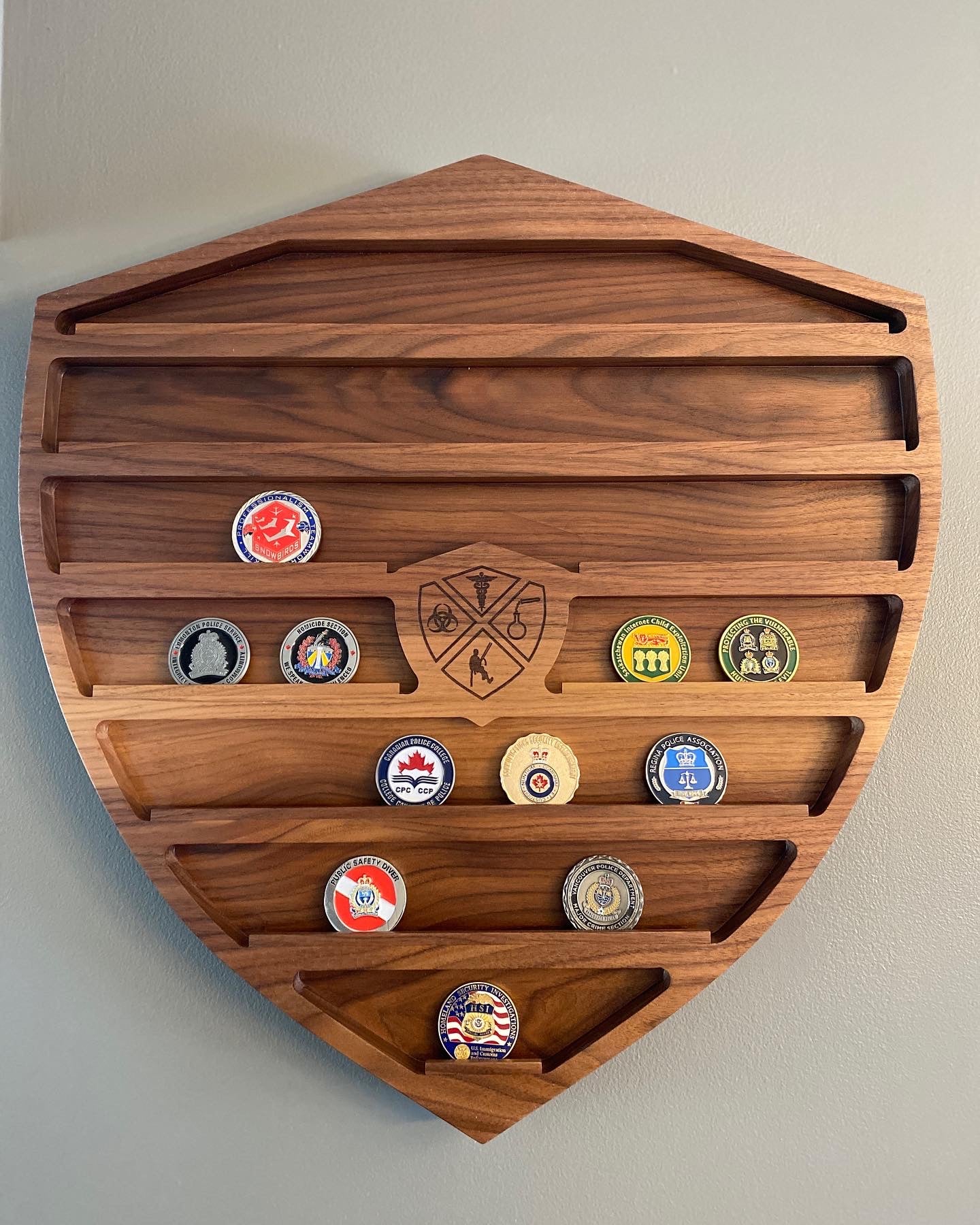 First Responder Challenge Coin Display Case