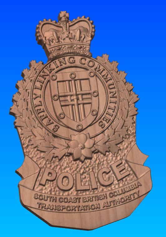 GVTAPS Police Wooden Badge