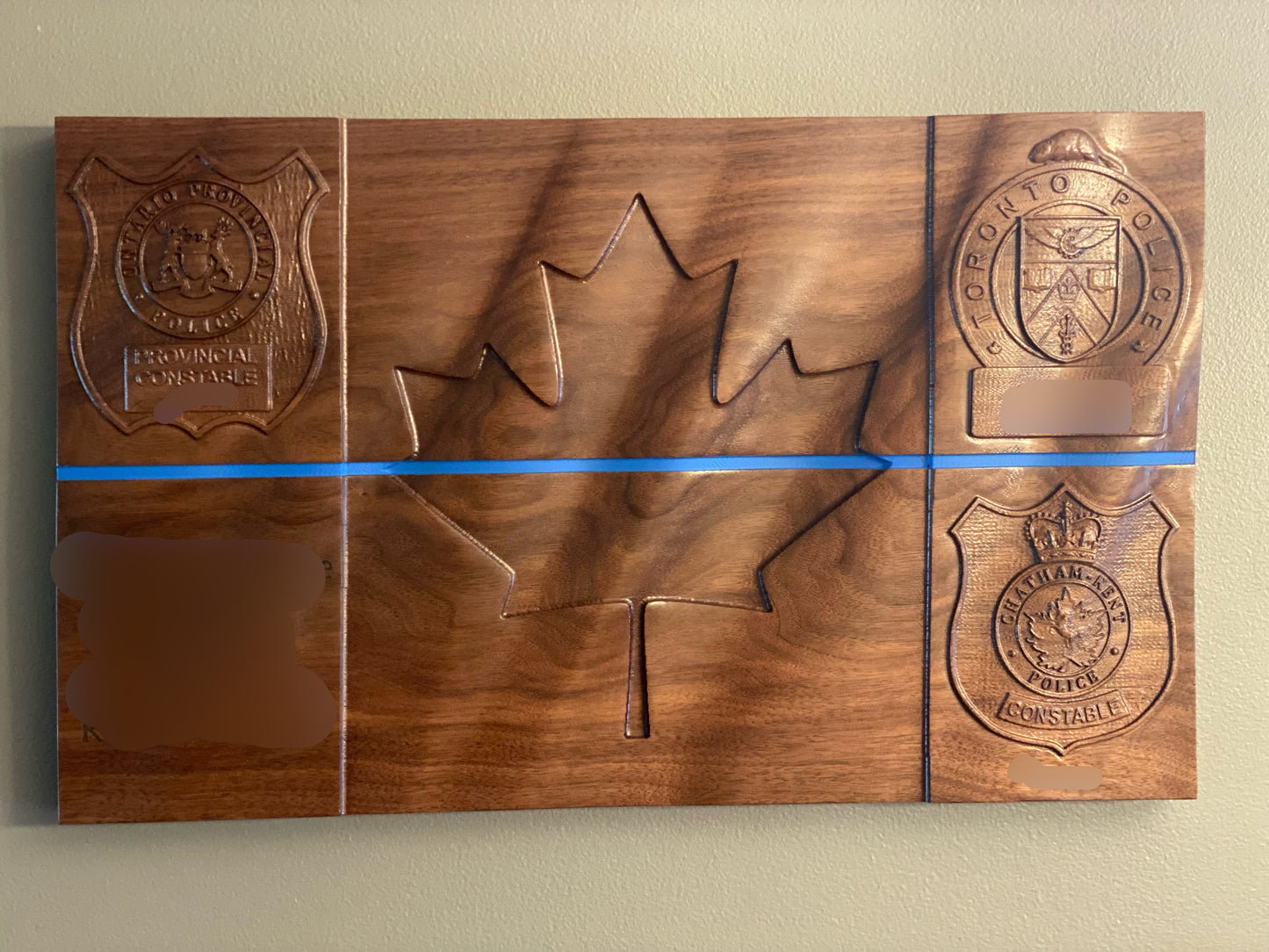 Canadian Police Blue Line Flag
