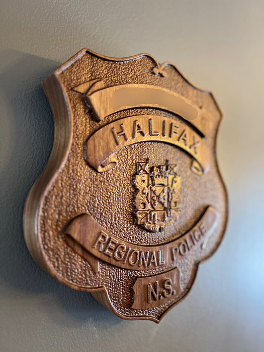 Halifax Regional Police Wooden Badge