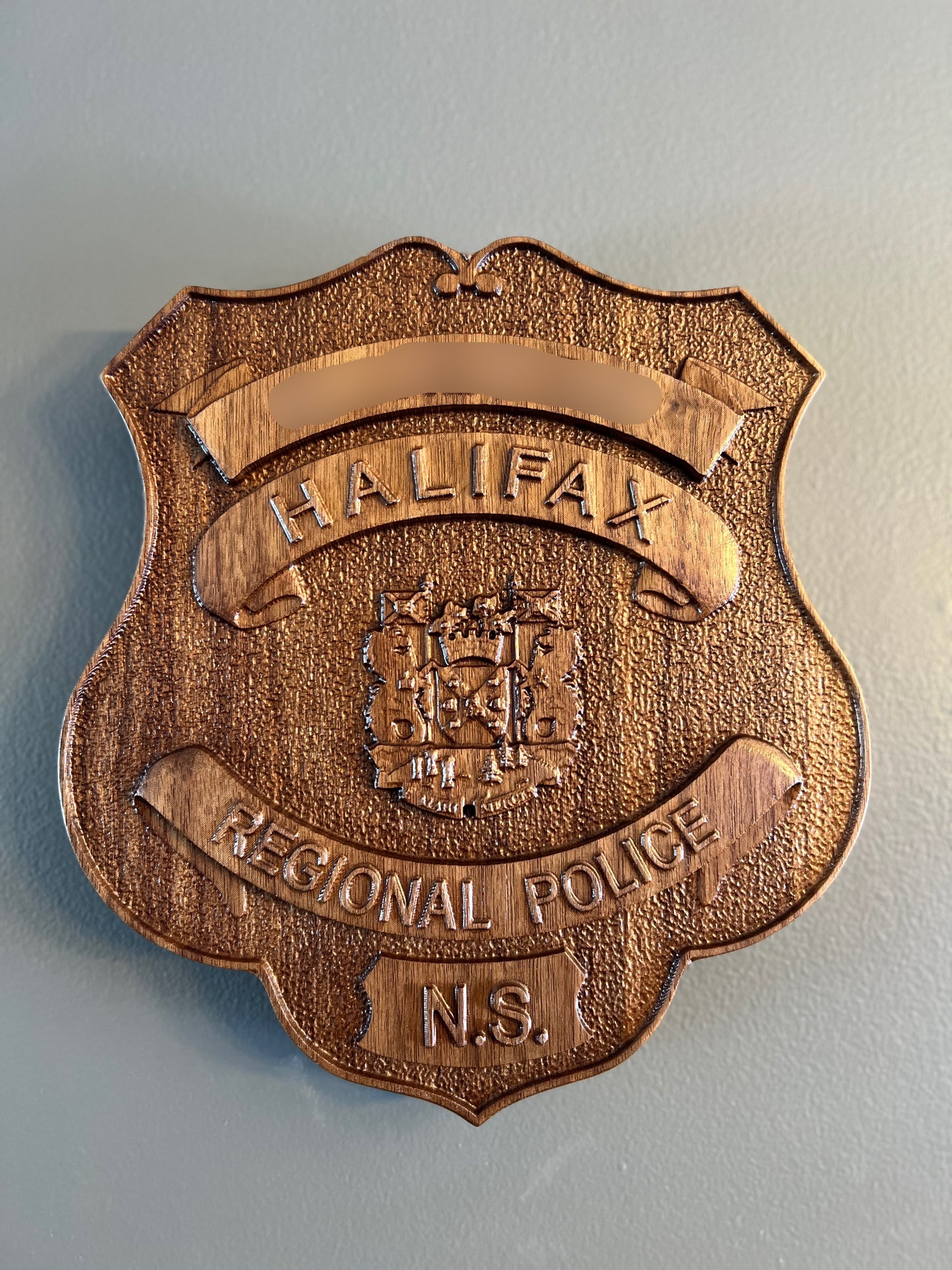 Halifax Regional Police Wooden Badge