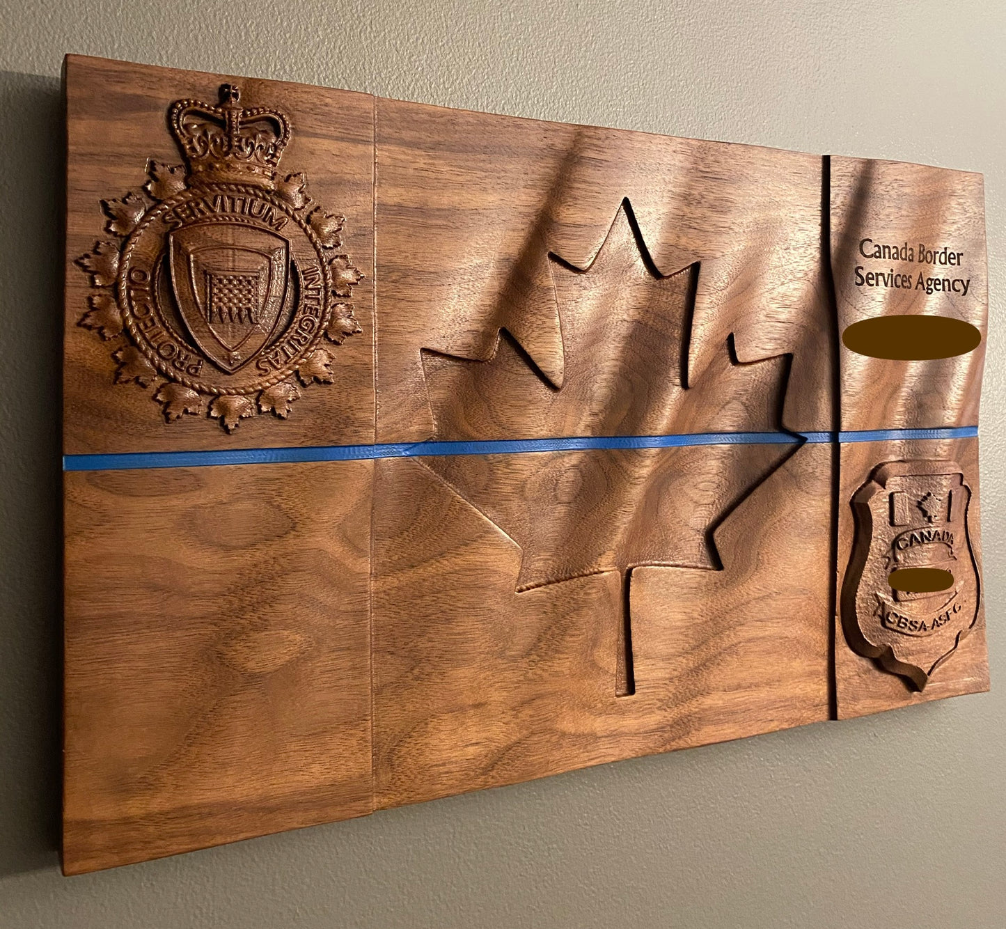 Canadian Police Blue Line Flag