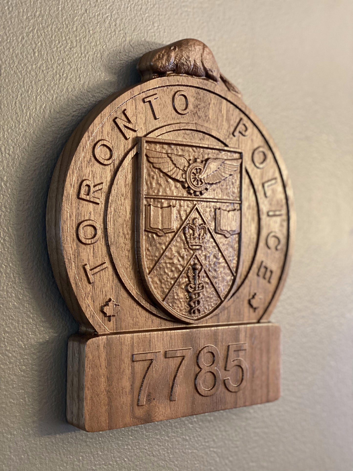 Toronto Police Wooden Badge