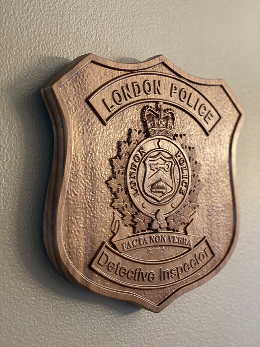 London Police Wooden Badge