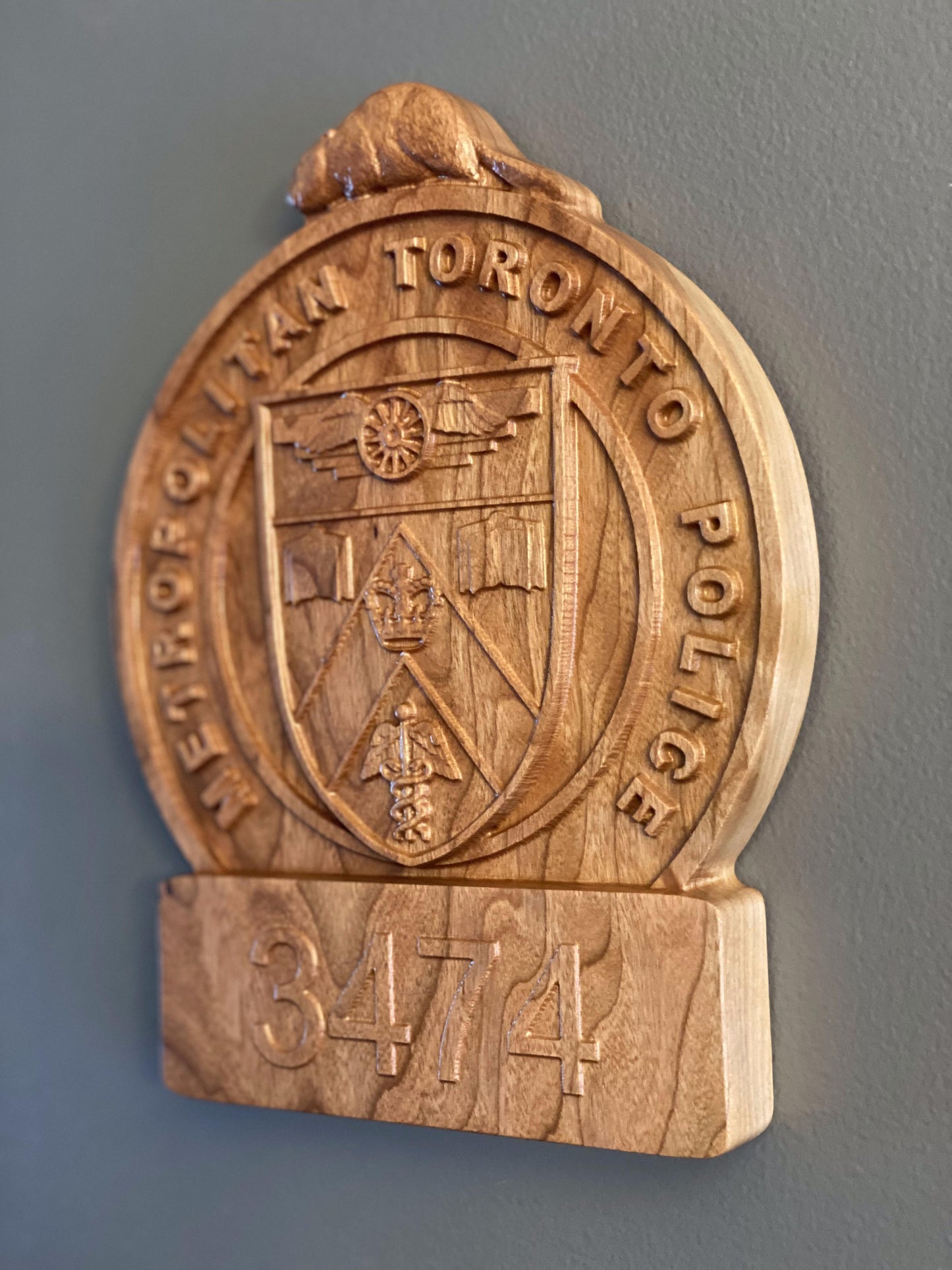 Toronto Police Wooden Badge