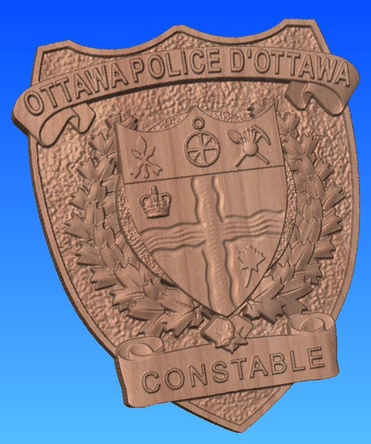 Ottawa Police Wooden Badge