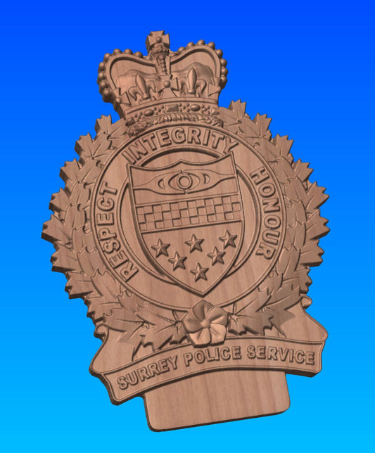 Surrey Police Wooden Badge