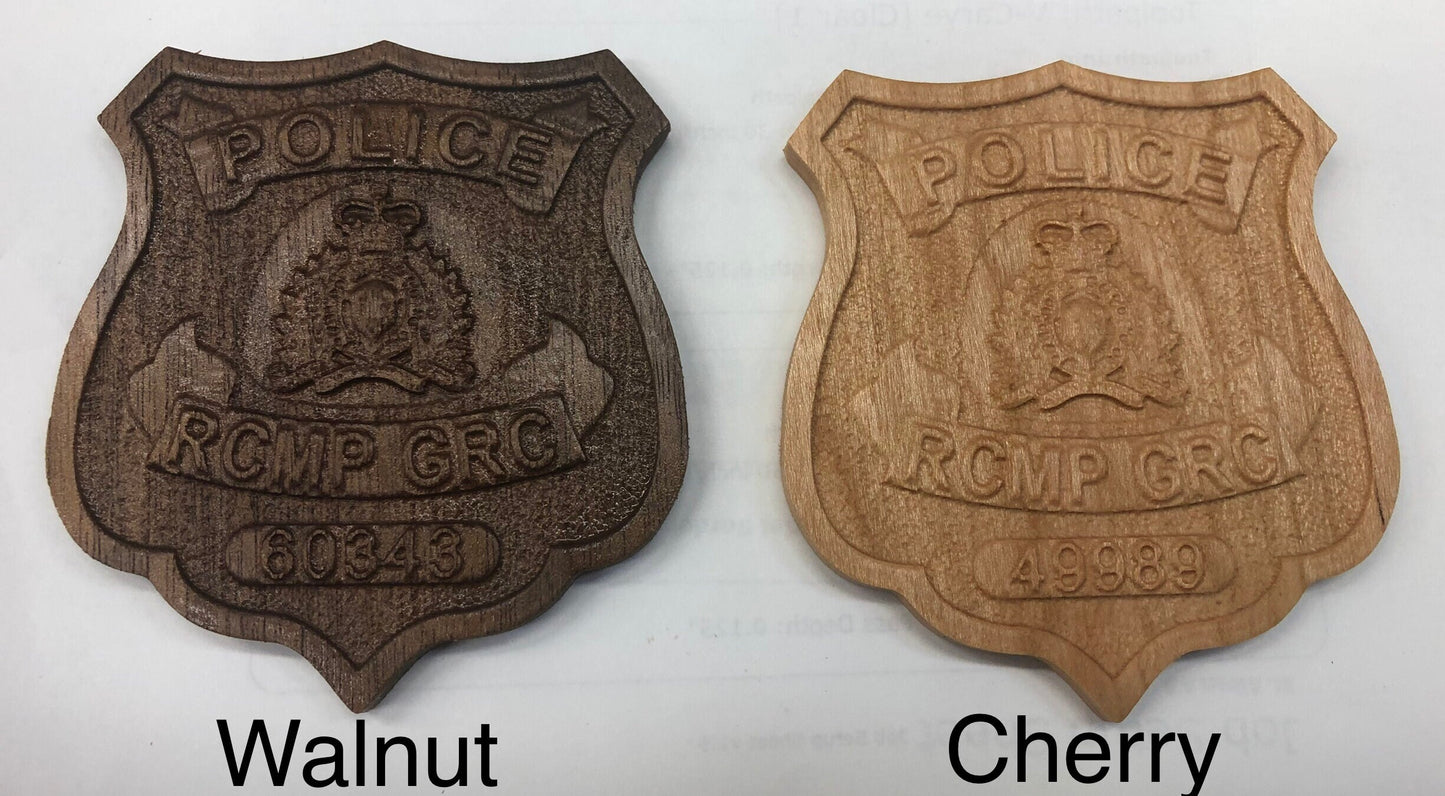 RCMP Badge Christmas Ornament