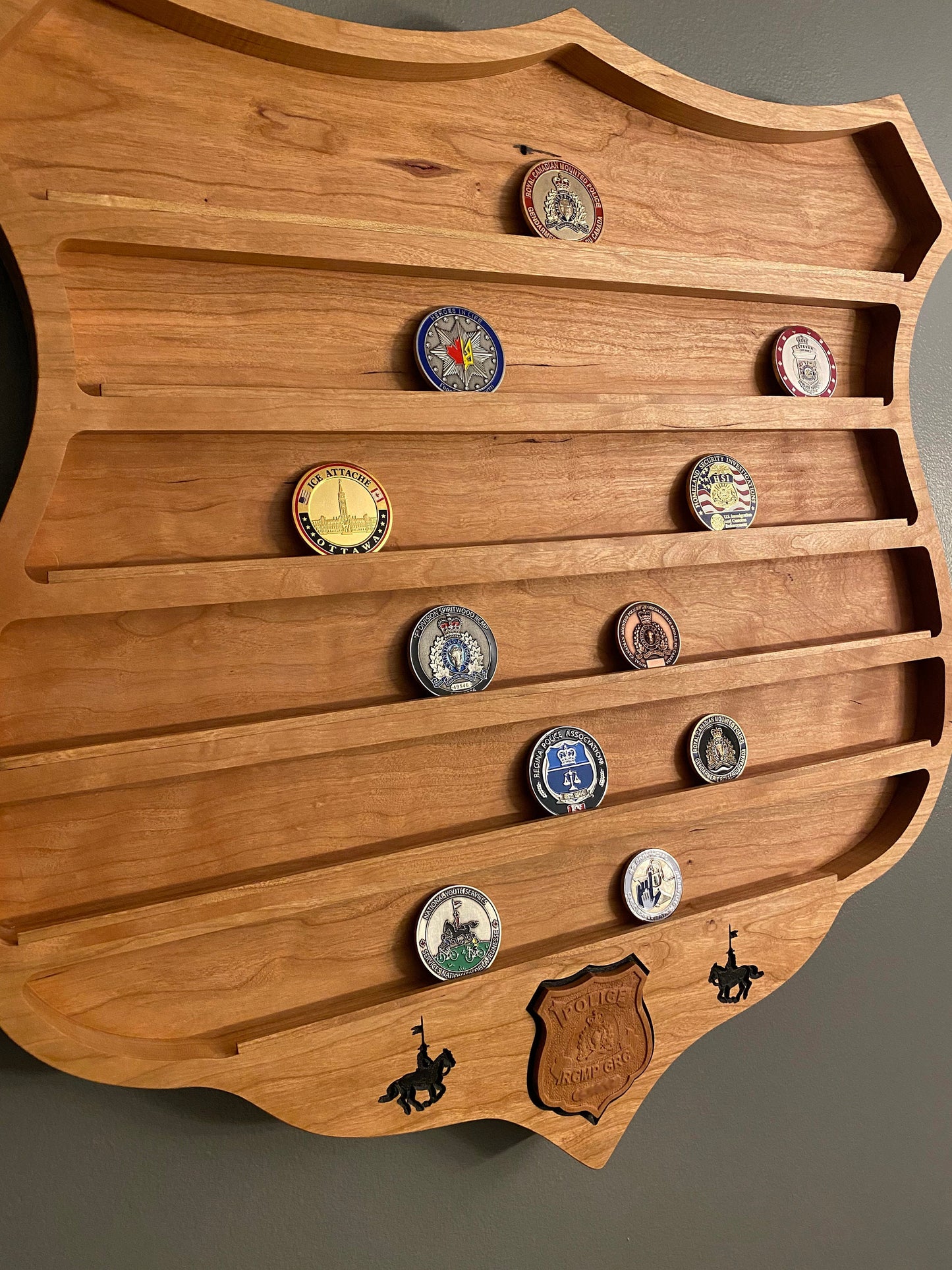 RCMP Challenge Coin Display Case
