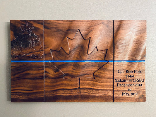 RCMP Canadian Flag Plaque