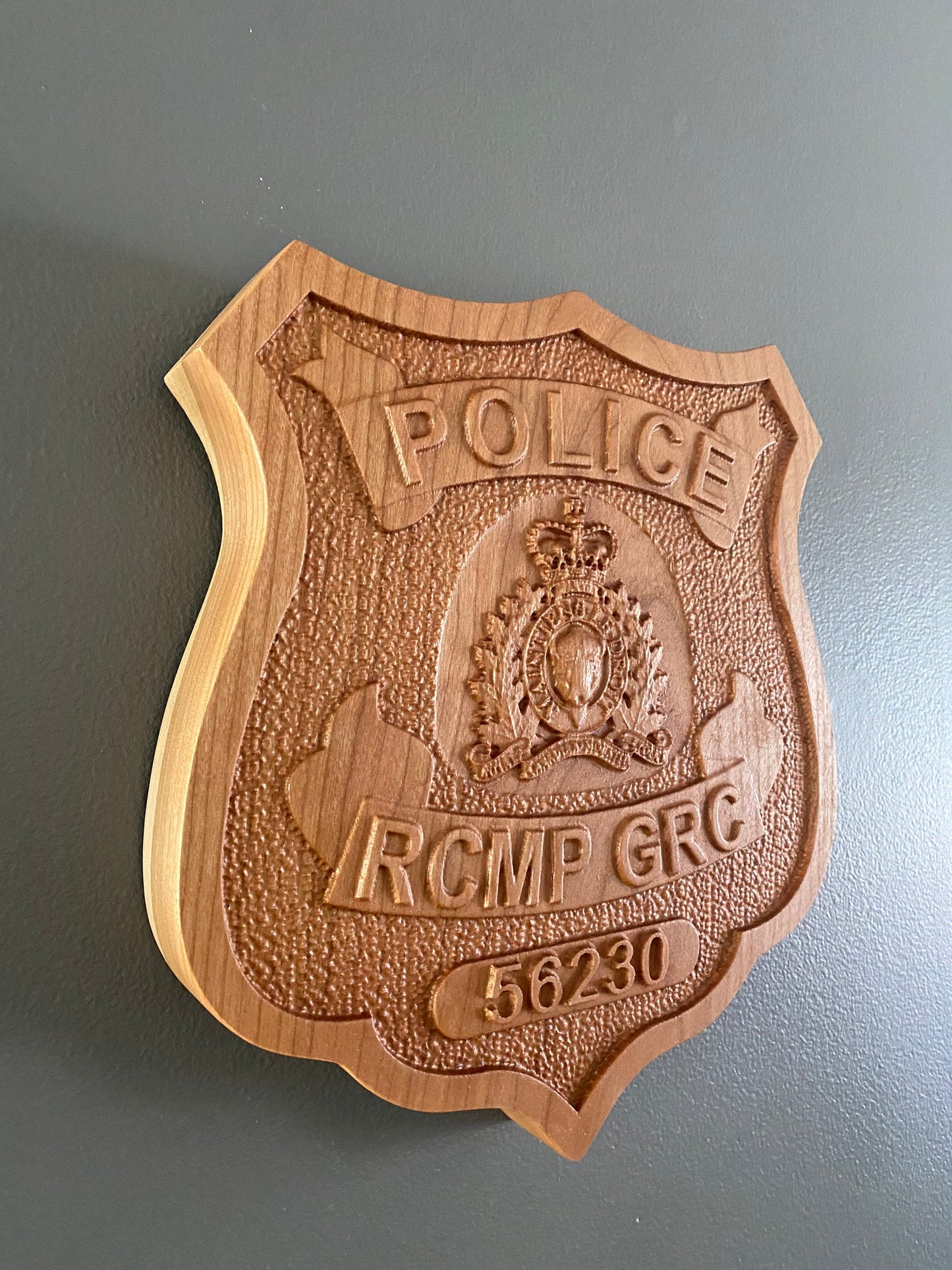 RCMP Wooden Badge