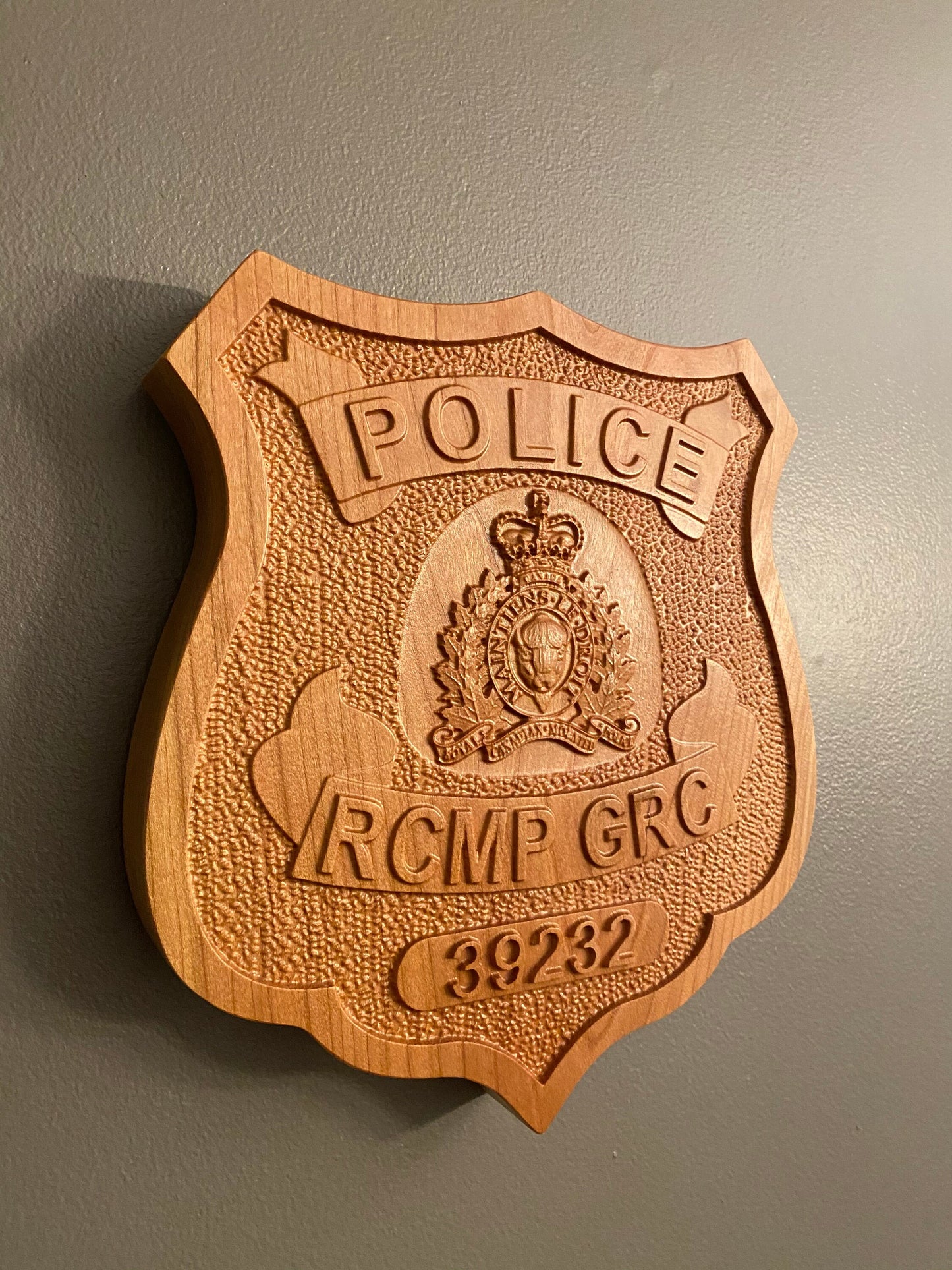 RCMP Wooden Badge