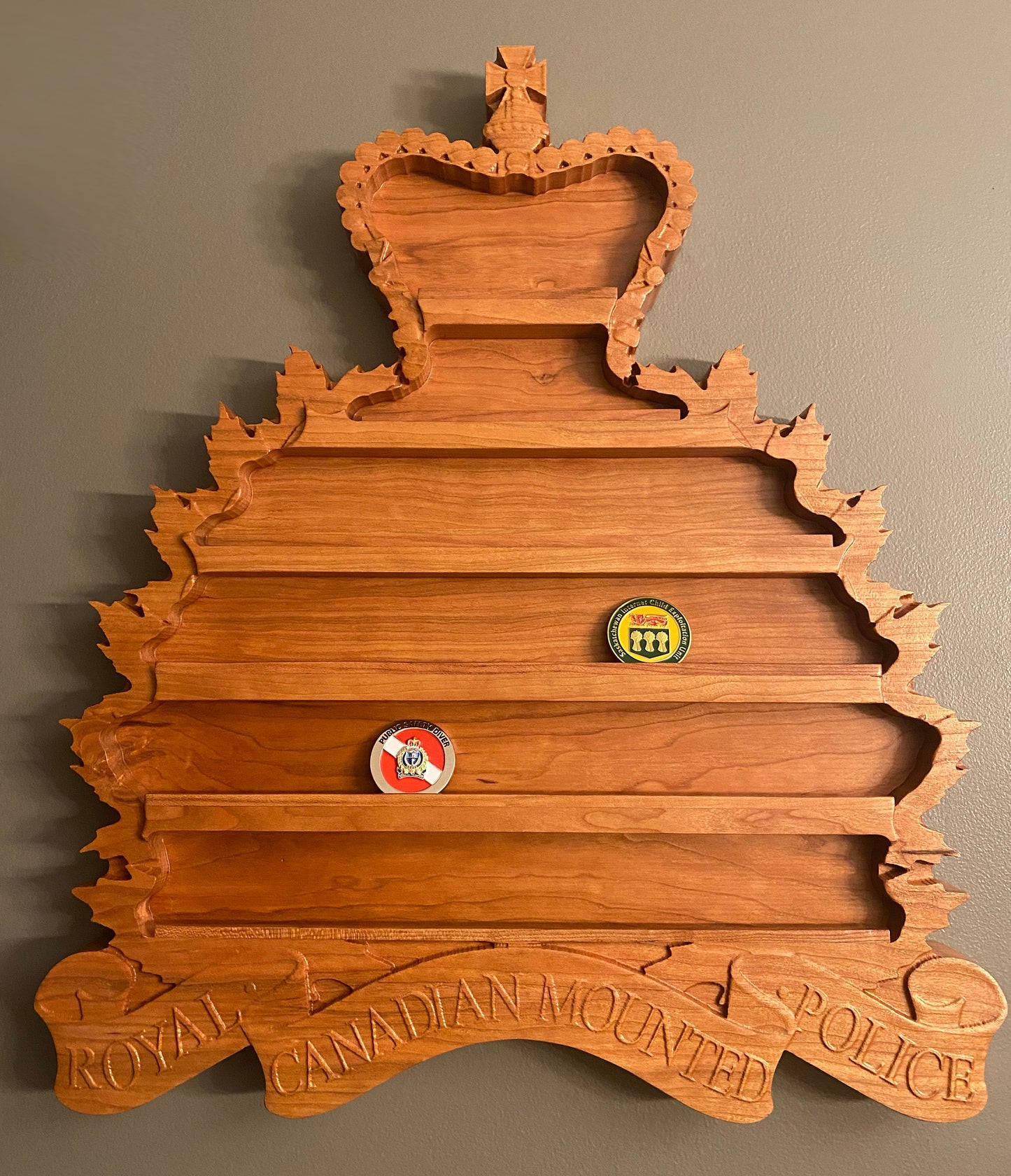 RCMP Challenge Coin Display Case