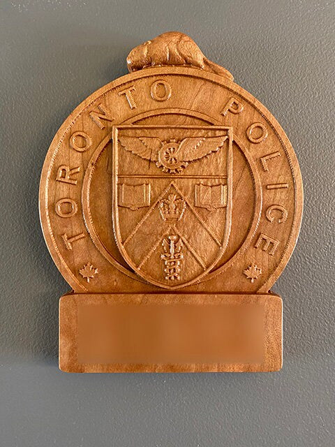 Toronto Police Wooden Badge