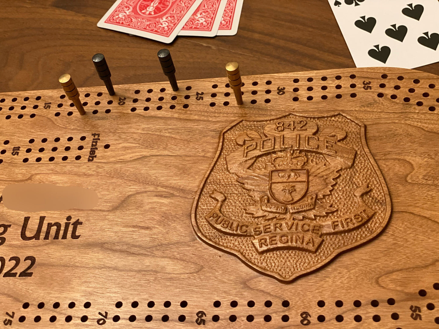 First Responder Cribbage Board