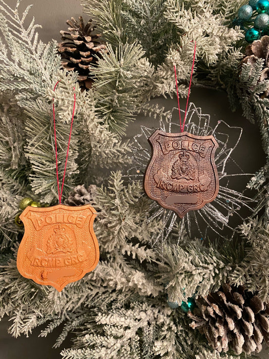 RCMP Badge Christmas Ornament
