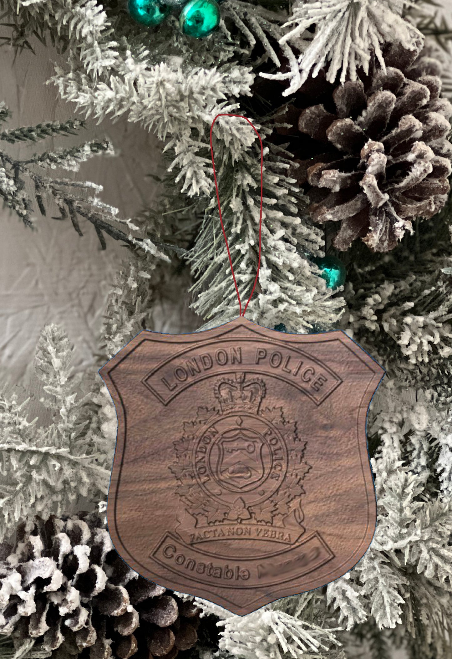 London Police Christmas Ornament