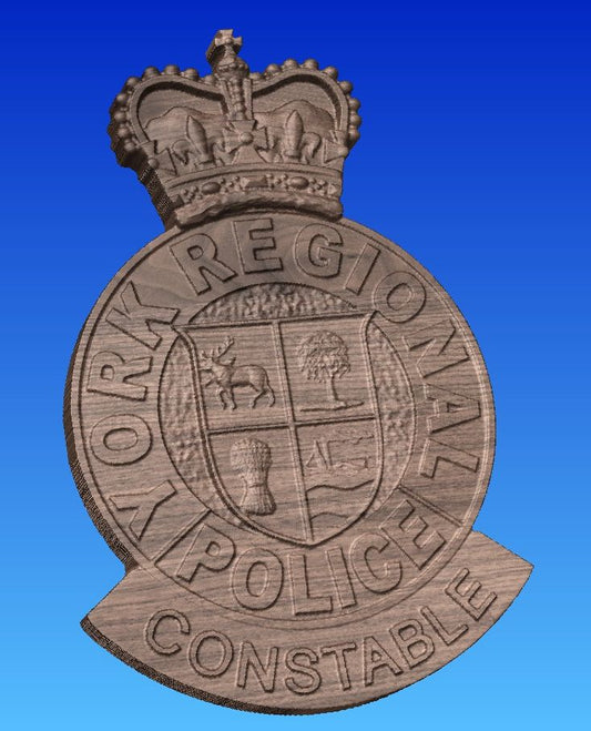 York Regional Police Wooden Badge/Crest