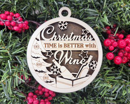 Funny Wine Lover Ornaments