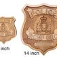 RCMP Wooden Badge