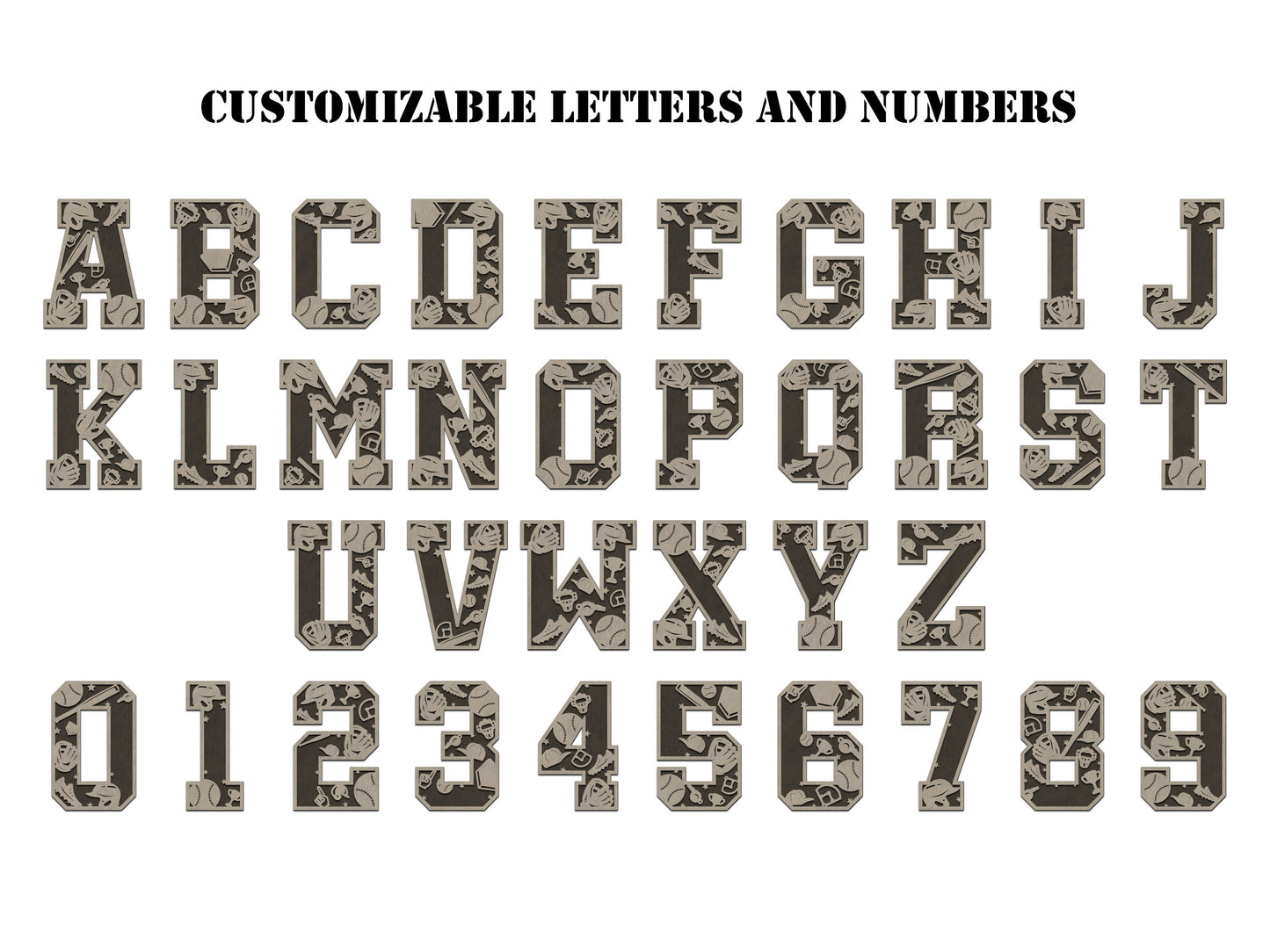 Baseball Numbers and Letters