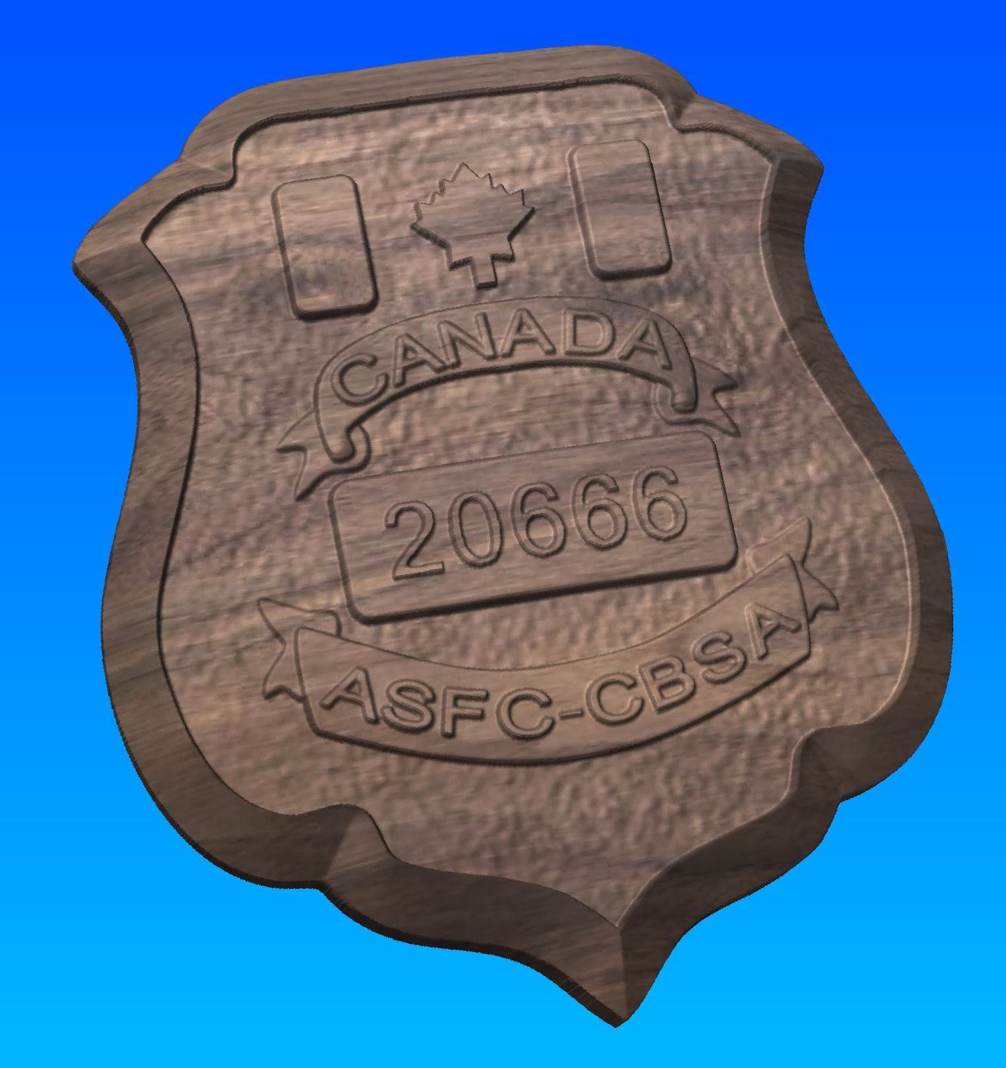 CBSA Wooden Badge