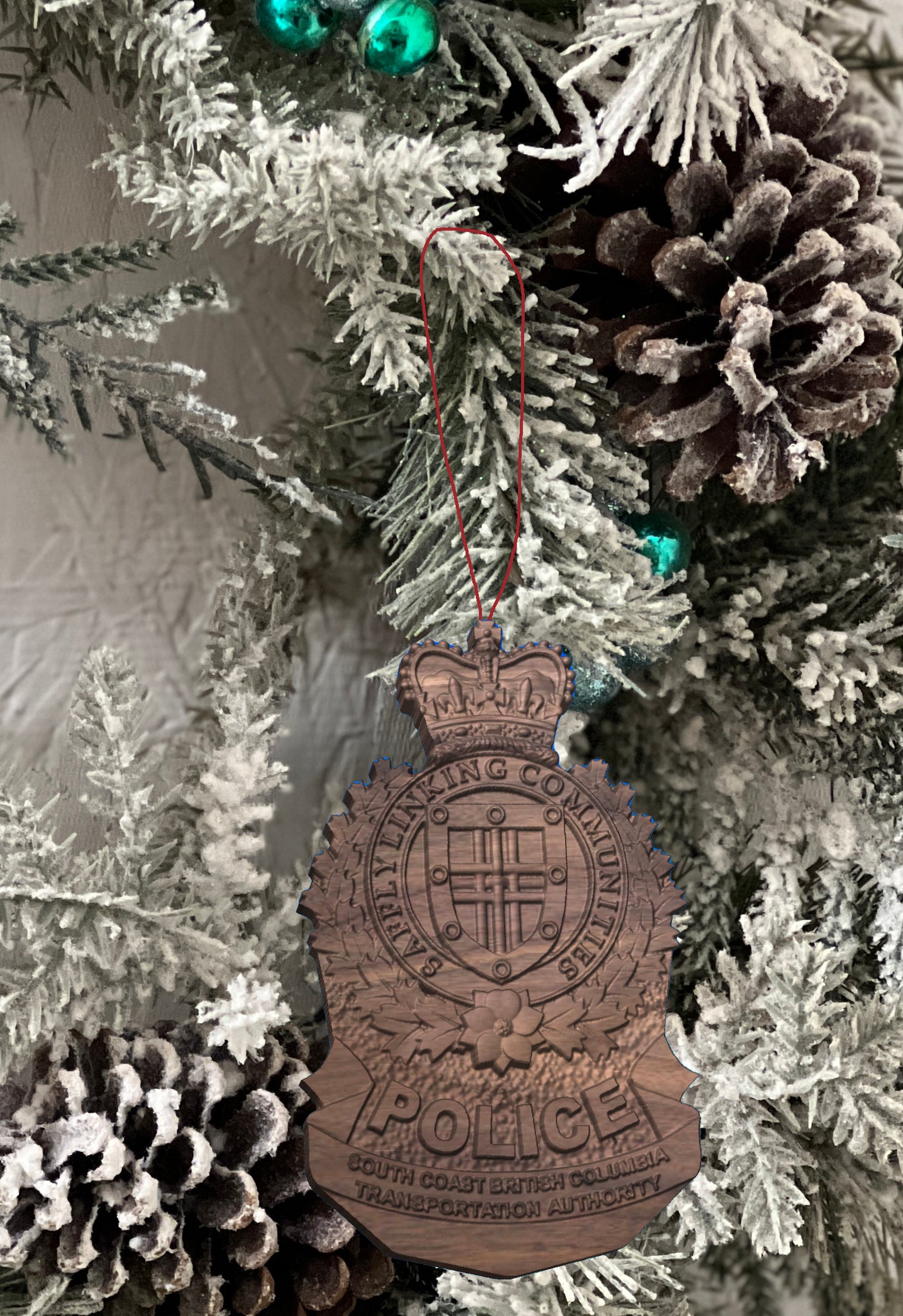 GVTAPS Police Christmas Ornament
