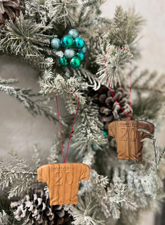 Football Jersey Christmas Ornament