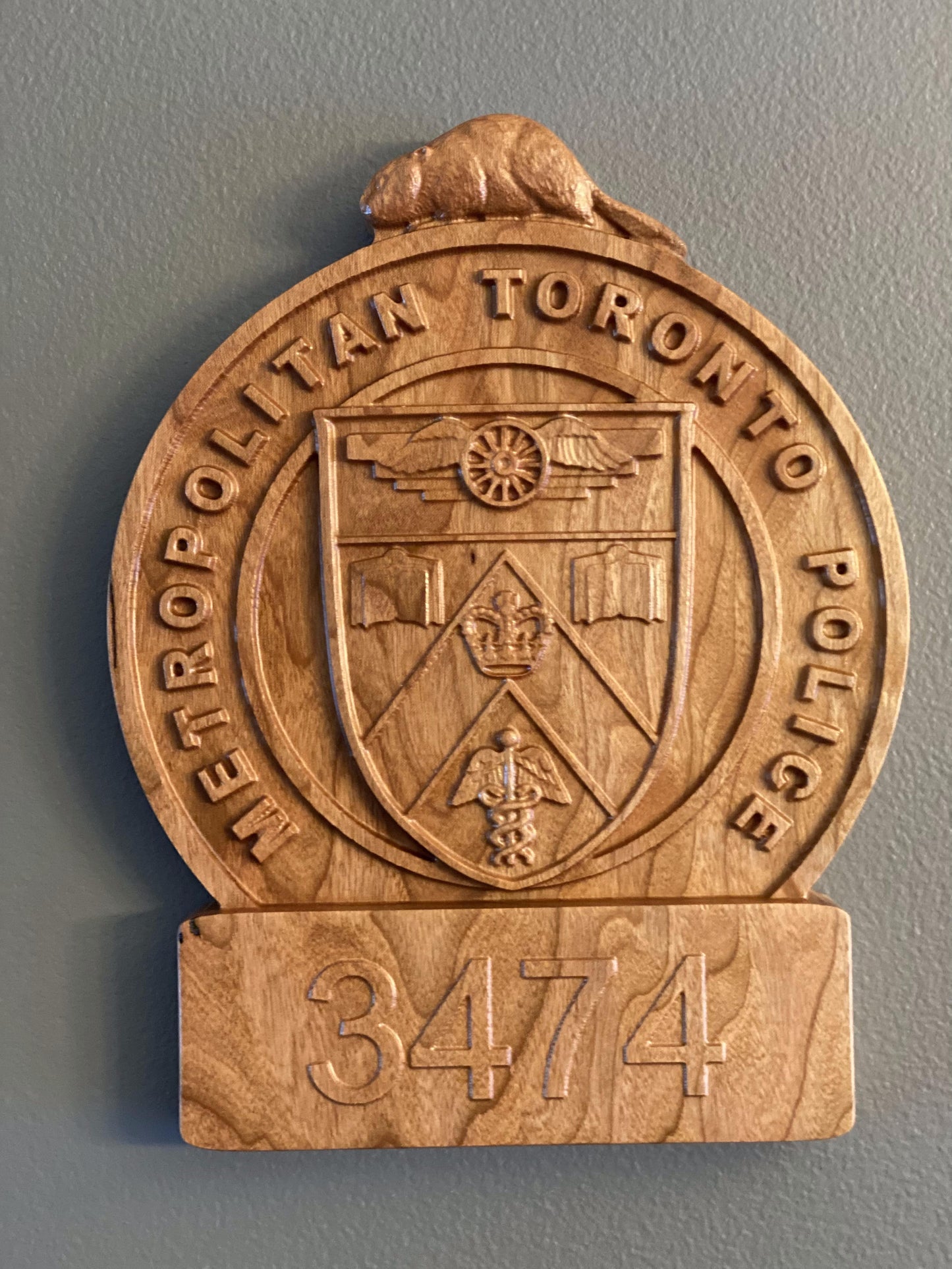Toronto Police Wooden Badge