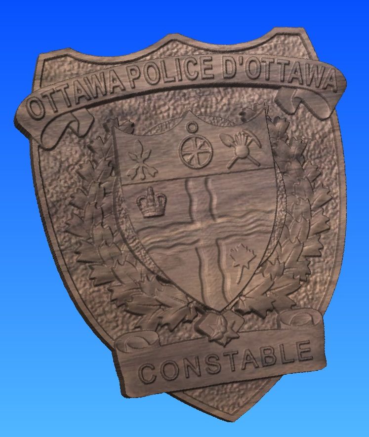 Ottawa Police Wooden Badge